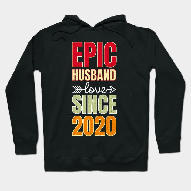 Epic husband since 2020 2nd anniversary gift Hoodie by PlusAdore